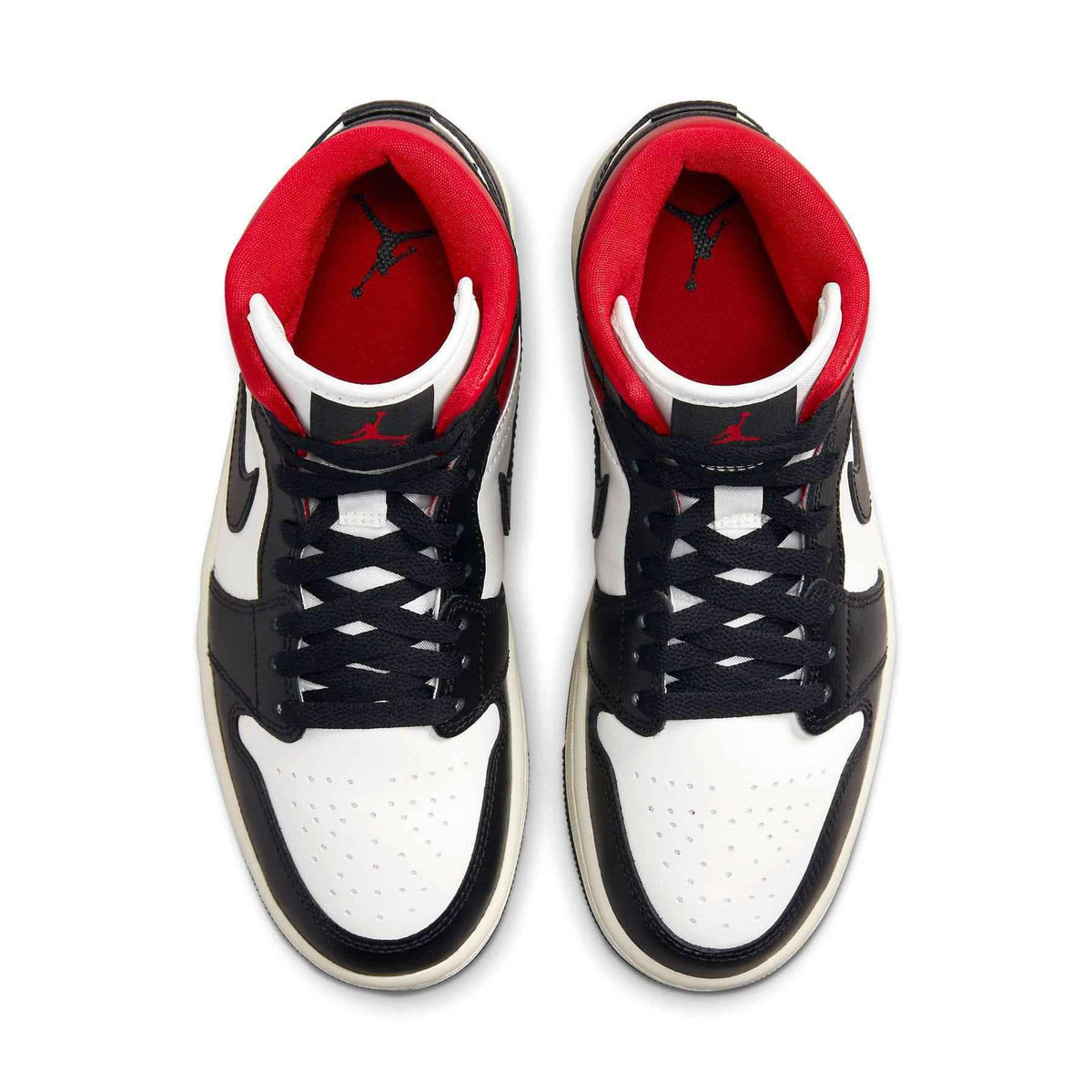 Air Jordan 1 Mid Wmns Black Sail Gym Red - Ultimate Style and Comfort