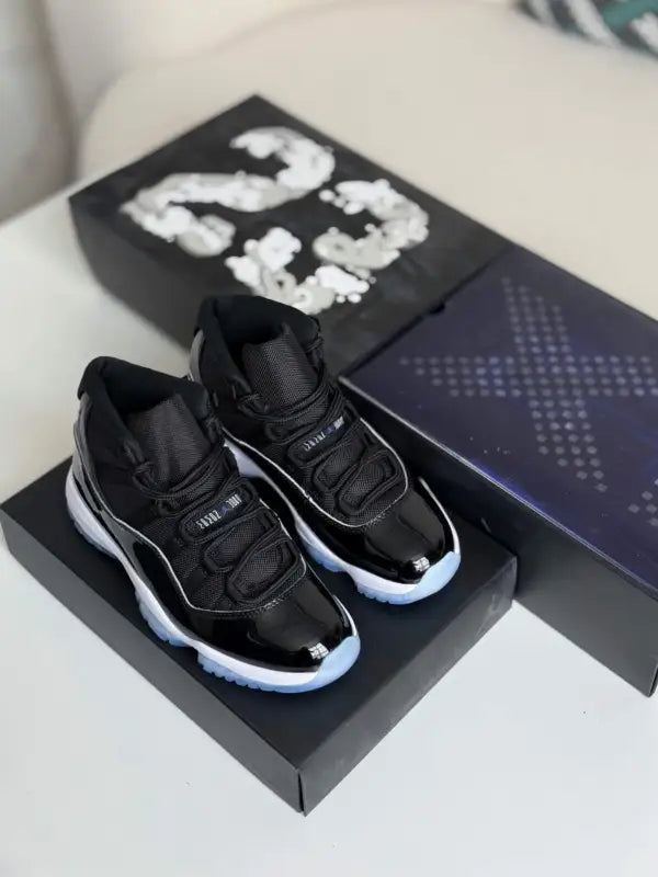 Air Jordan 11 “Bred” Black, Red & White – - OMYGOODS