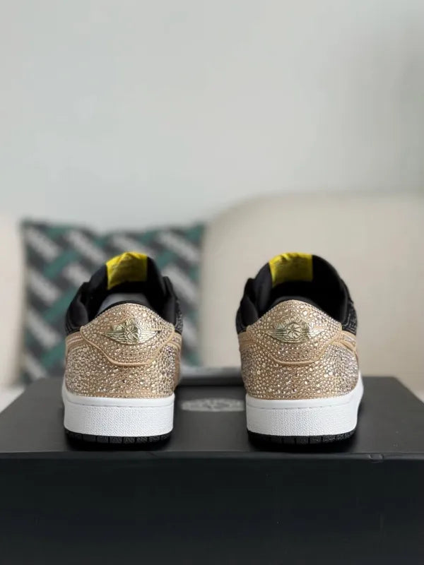 Air Jordan 1 Low “Gold Dust” Black & Gold - OMYGOODS