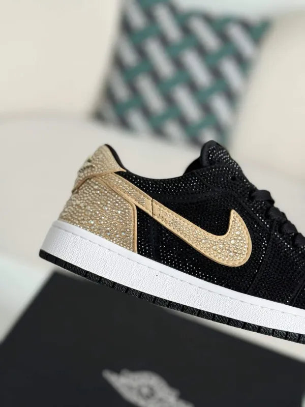 Air Jordan 1 Low “Gold Dust” Black & Gold - OMYGOODS