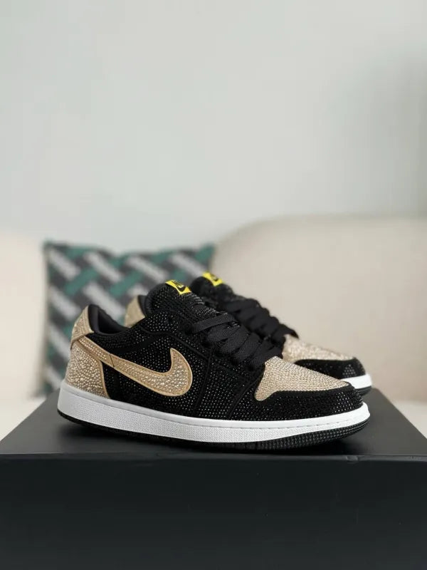 Air Jordan 1 Low “Gold Dust” Black & Gold - OMYGOODS