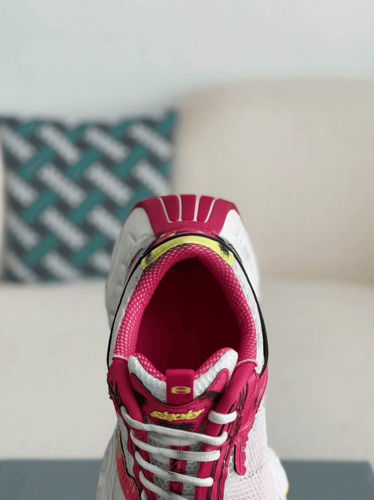 Balenciaga 10XL Sneaker – White, Pink & Yellow CUSTOM