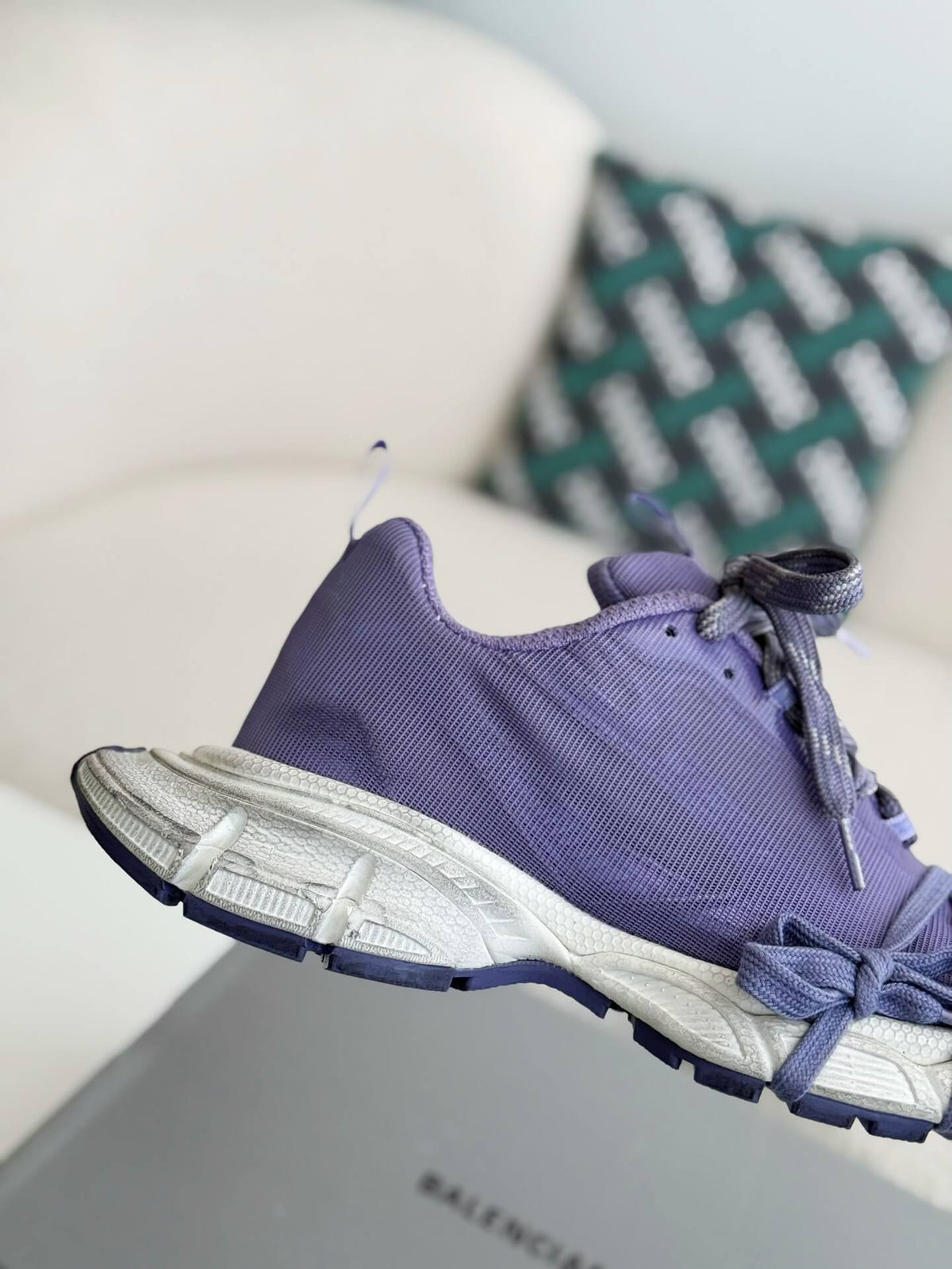 Balenciaga 3XL Sneaker – Purple & White CUSTOM