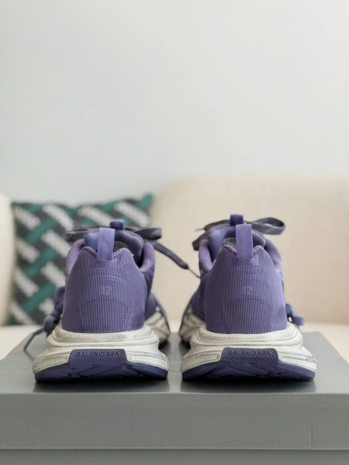 Balenciaga 3XL Sneaker – Purple & White CUSTOM