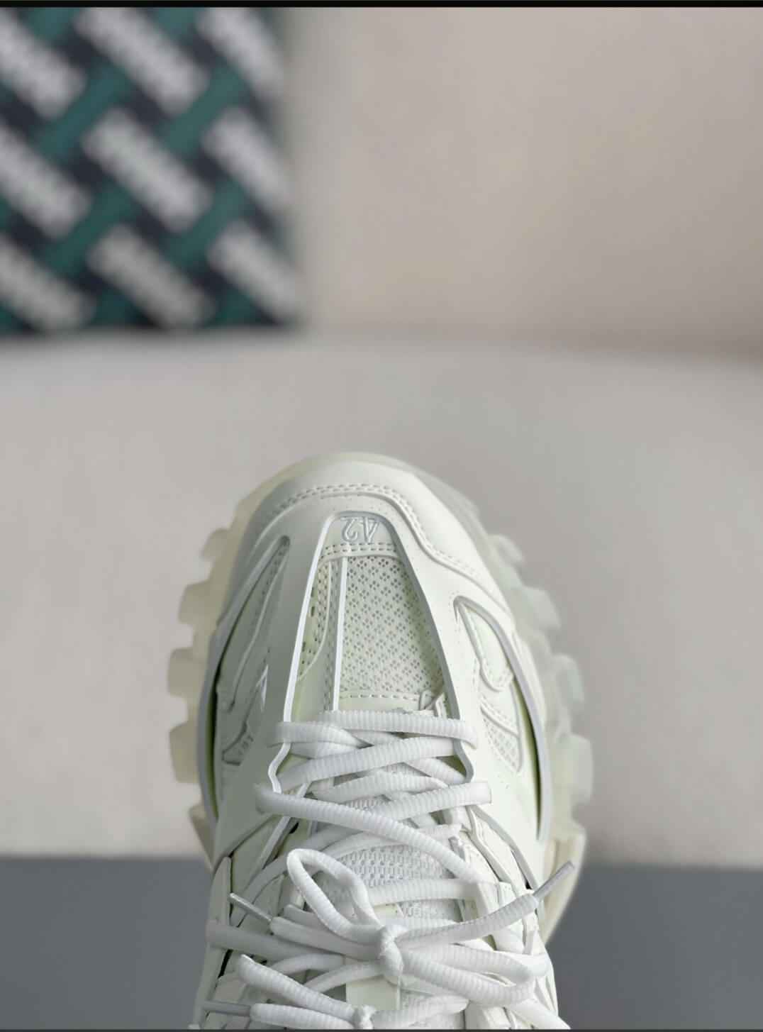 Balenciaga Track Sneaker – Triple White / Chalk