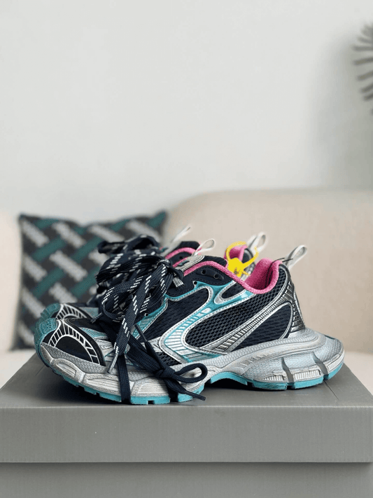 Balenciaga 3XL Sneaker – Navy, Silver & Pink CUSTOM