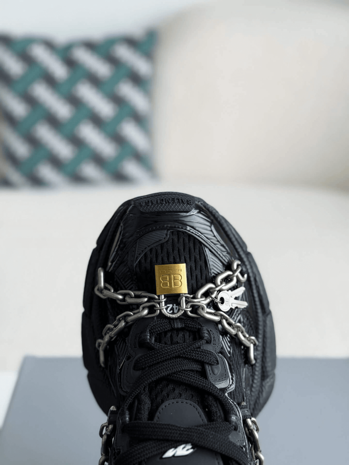 Balenciaga 3XL Chain Sneaker in Black CUSTOM