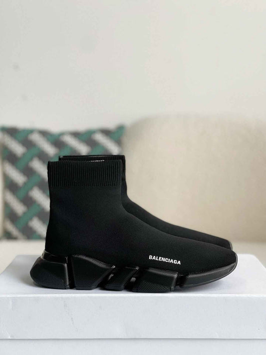 Balenciaga Speed 2.0 Recycled Knit Sneaker in Black