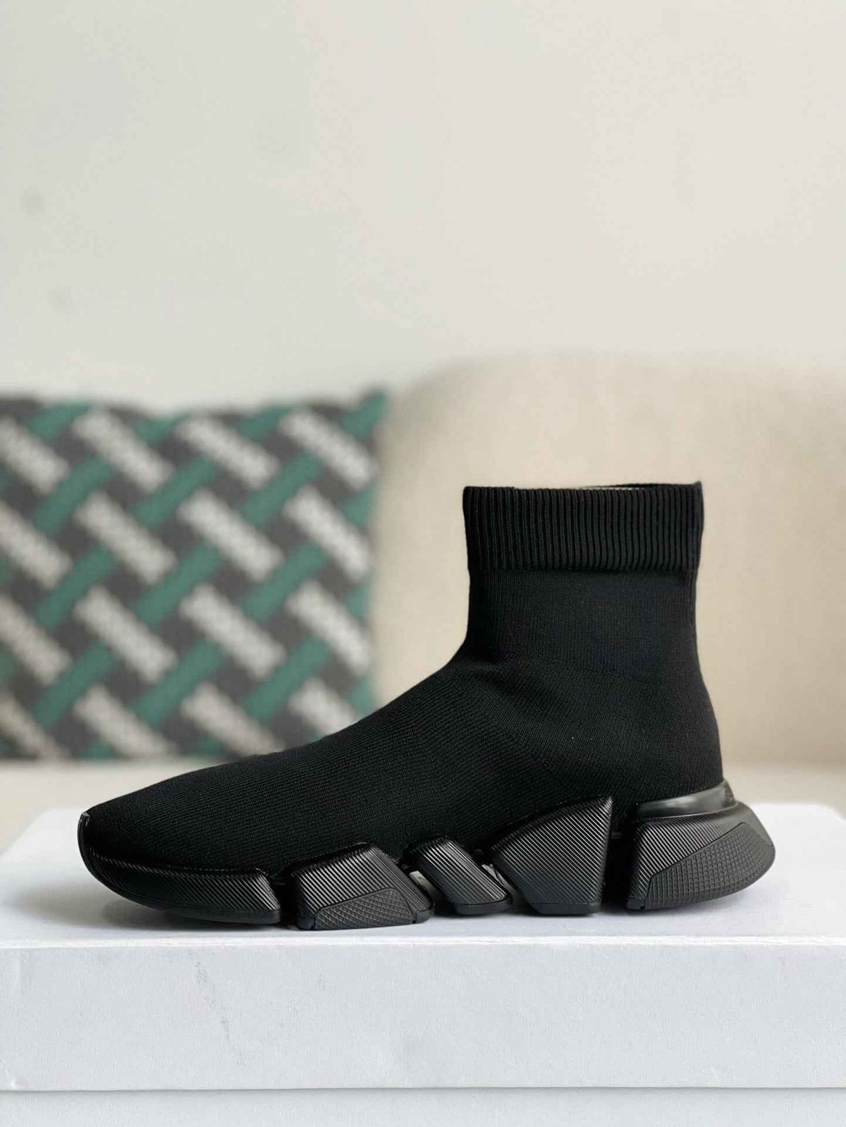 Balenciaga Speed 2.0 Recycled Knit Sneaker in Black