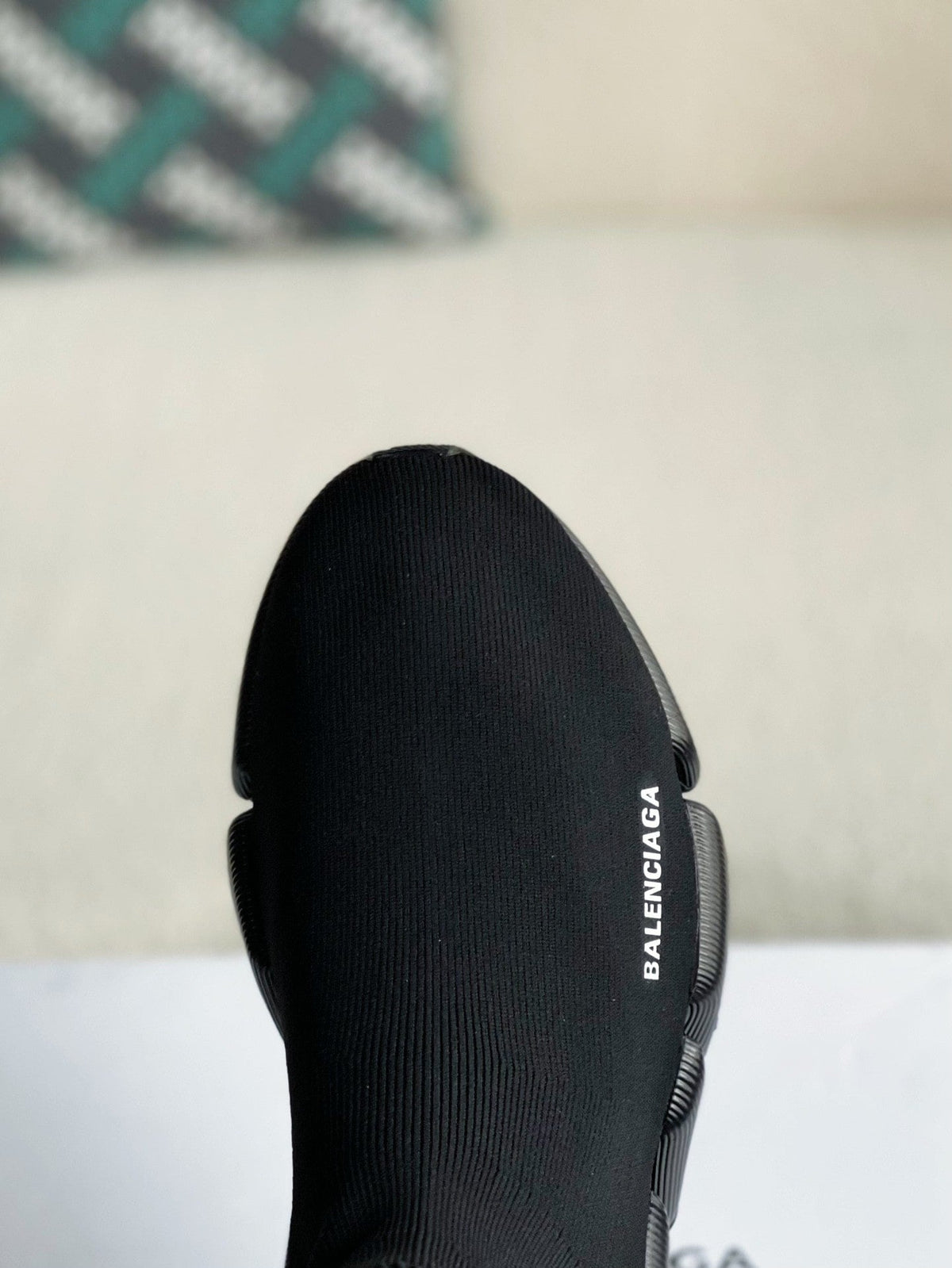 Balenciaga Speed 2.0 Recycled Knit Sneaker in Black CUSTOM