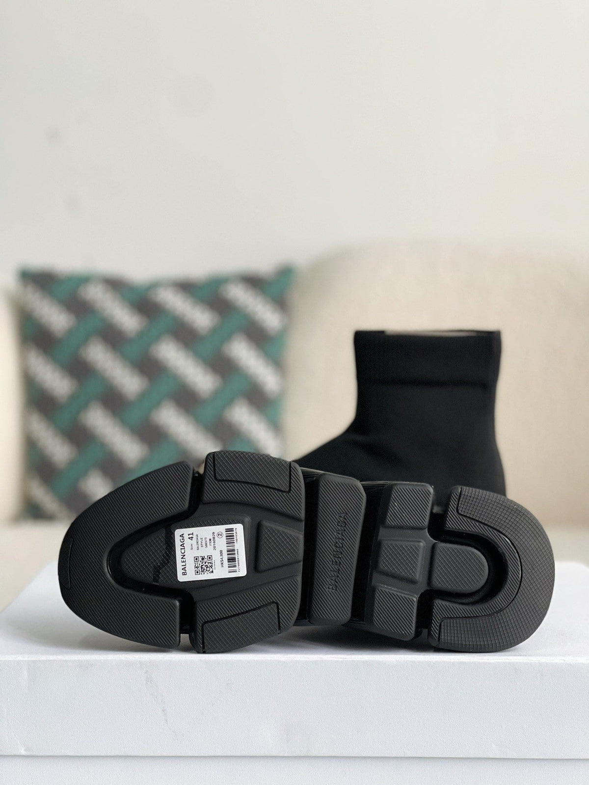 Balenciaga Speed 2.0 Recycled Knit Sneaker in Black CUSTOM