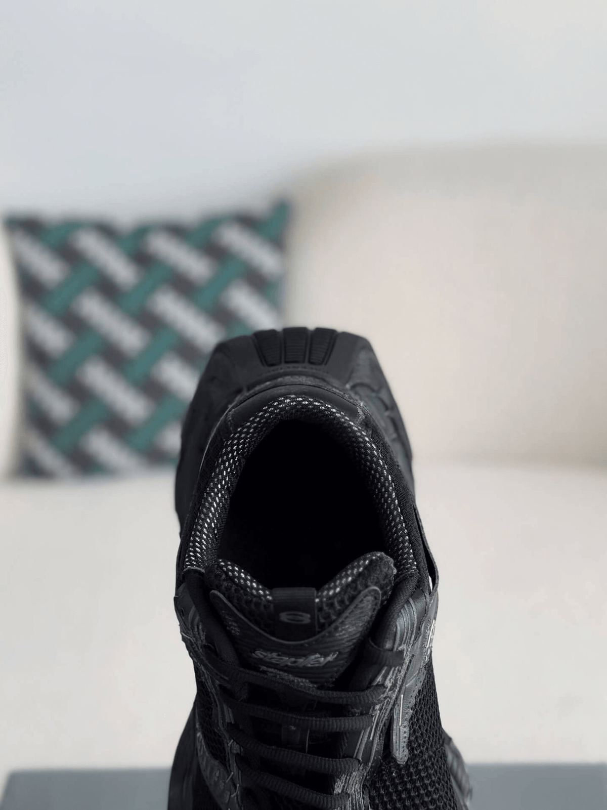 Balenciaga Stapler Trainers in Black CUSTOM
