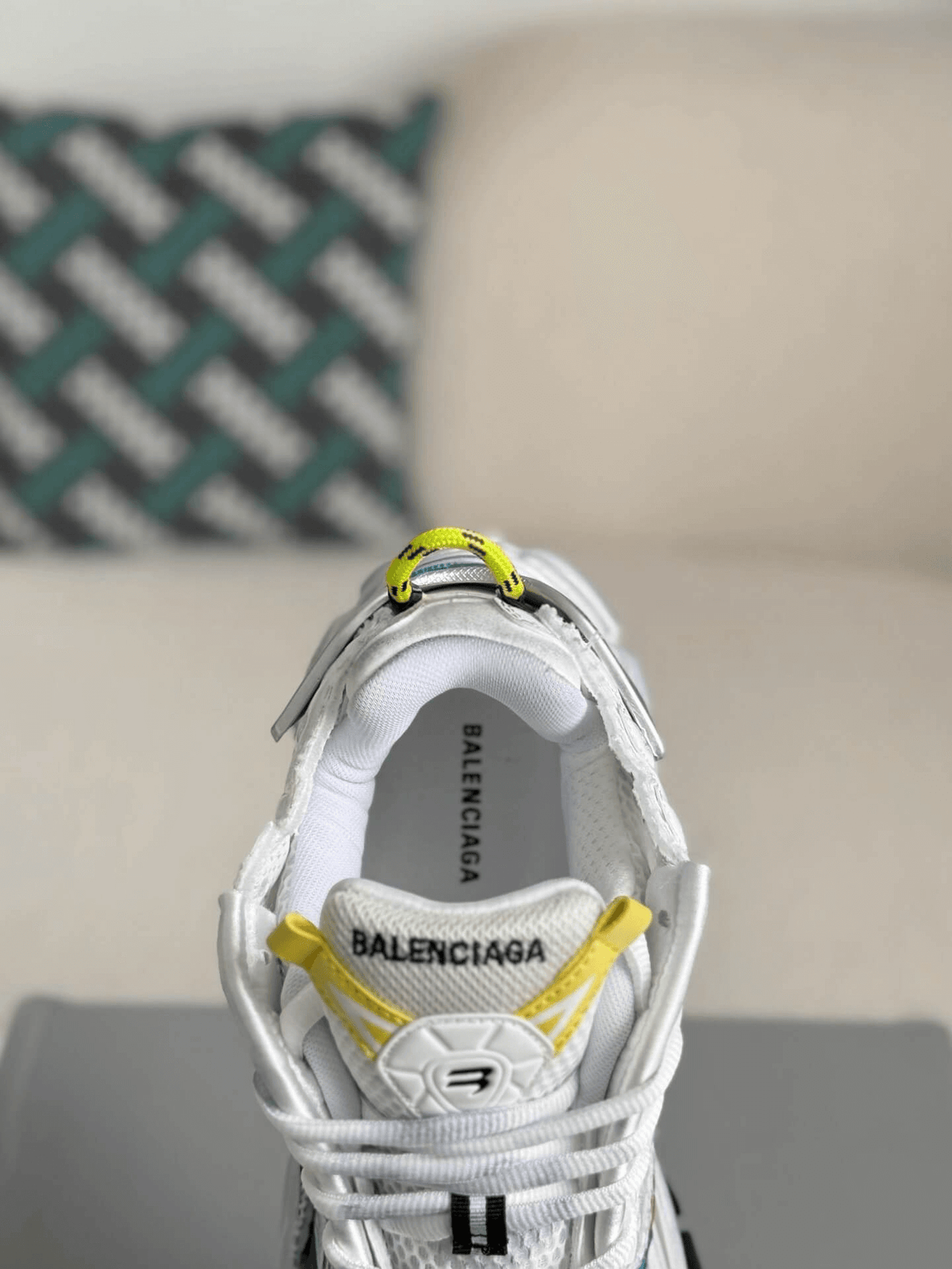 Balenciaga Runner Sneaker – Multi-Color White, Pink & Blue CUSTOM