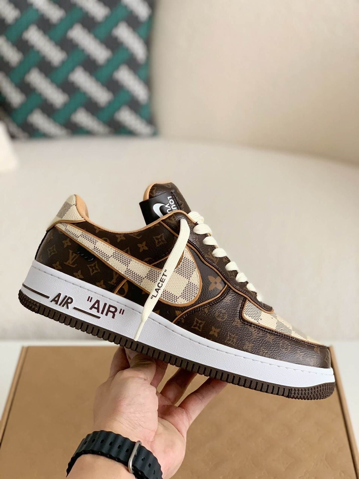 Custom Monogram Air Force 1 Low 07 - Luxuryurbanwear