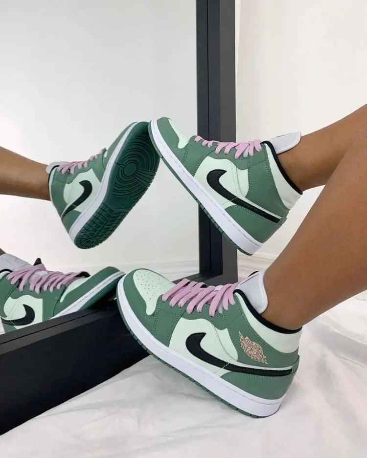 Custom Air Jordan 1 Dutch Green High Q – Unique Style and Comfort SneakerNational