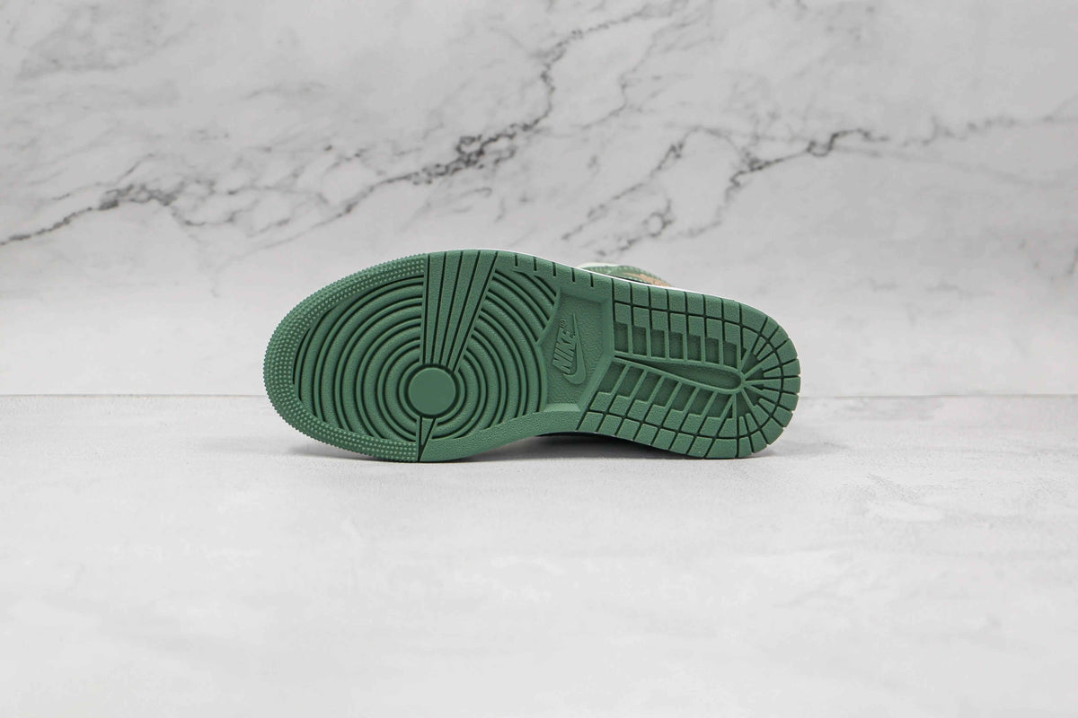 Custom Air Jordan 1 Dutch Green High Q – Unique Style and Comfort SneakerNational
