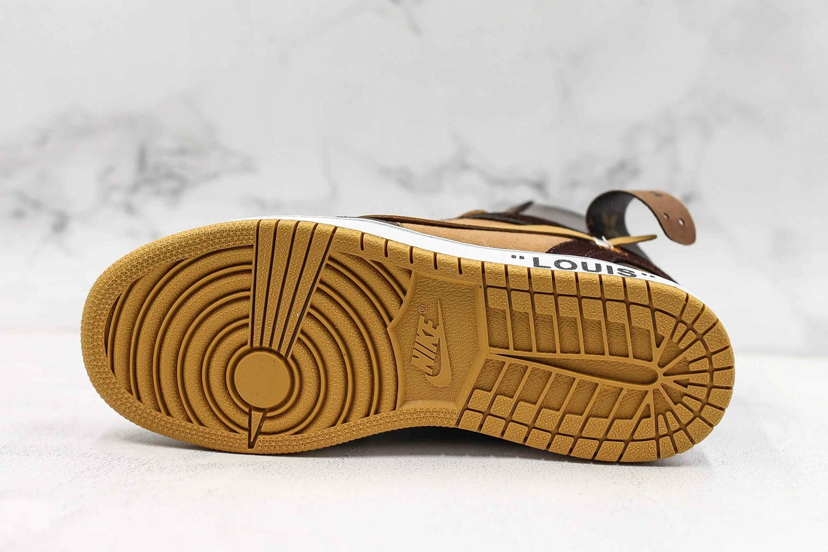 Custom Air Jordan 1 Monogram High Q  With Original Box SneakerNational
