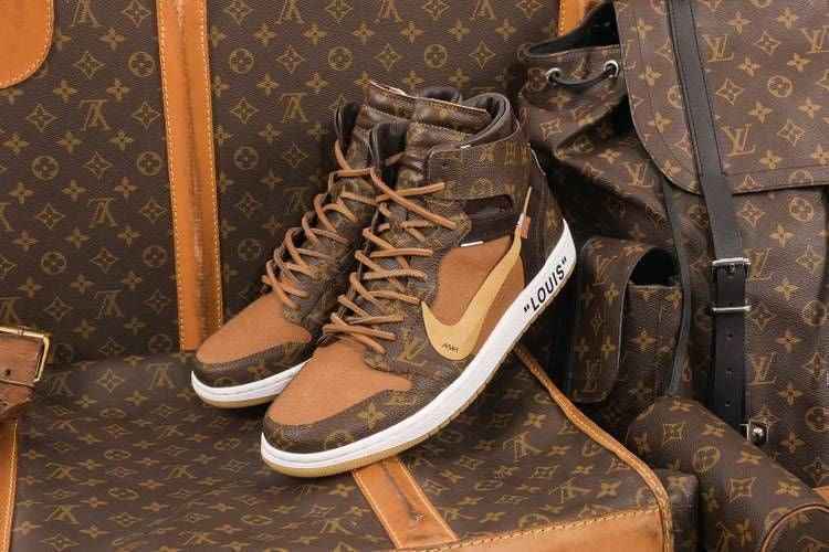 Custom Air Jordan 1 Monogram High Q  With Original Box SneakerNational