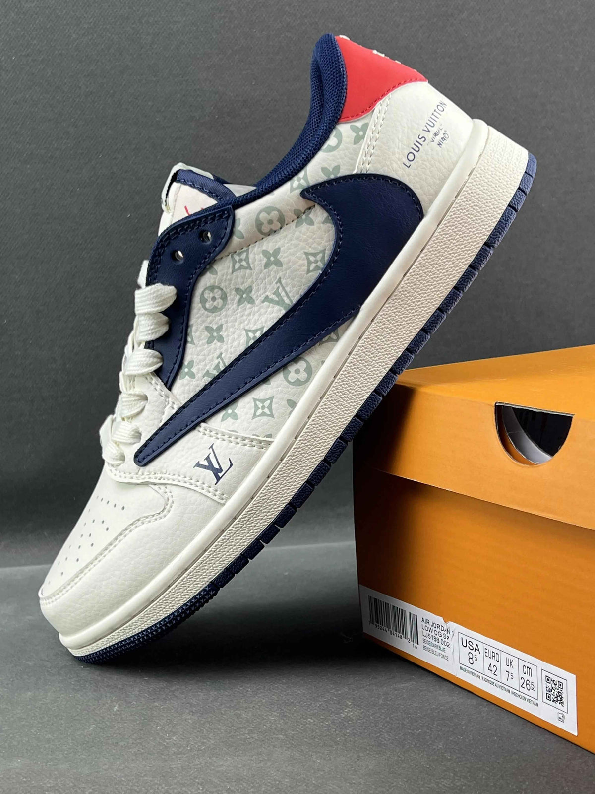 Custom Air Jordan 1 Low x Travis Scott LJ5188-002 SneakerNational