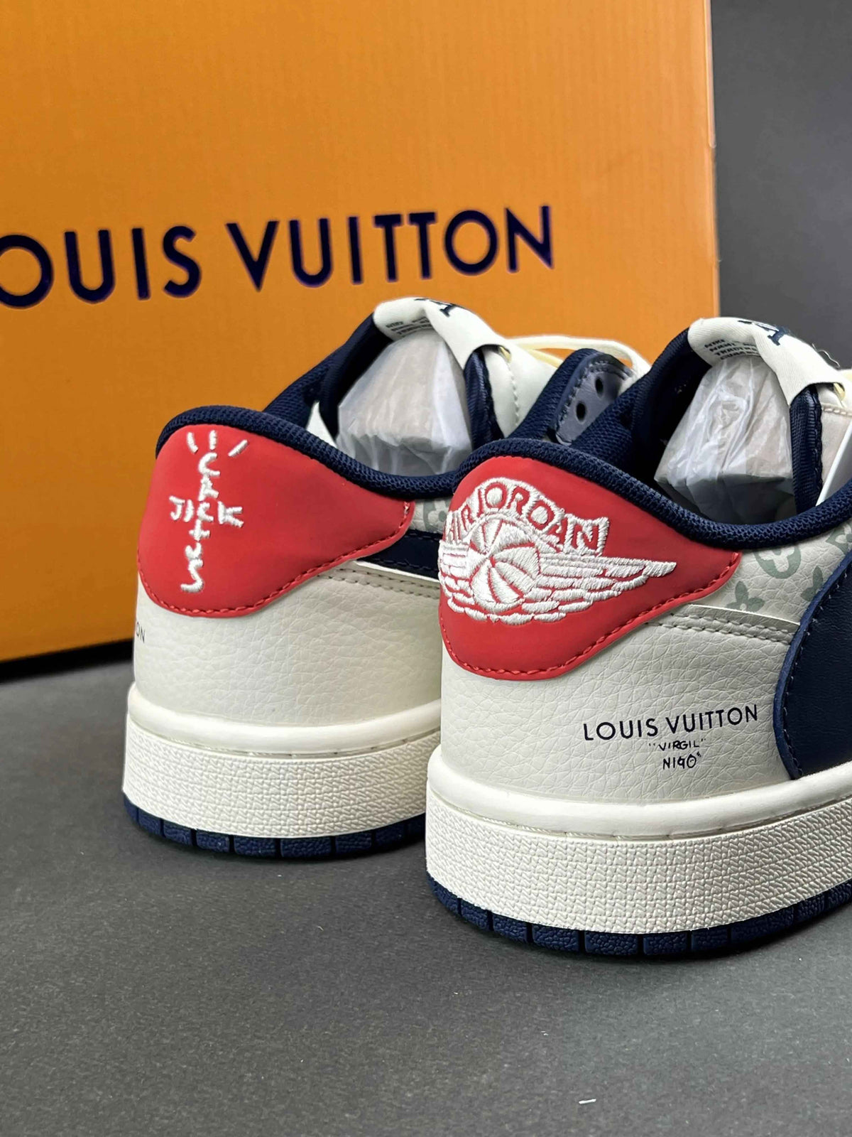 Custom Air Jordan 1 Low x Travis Scott LJ5188-002 SneakerNational