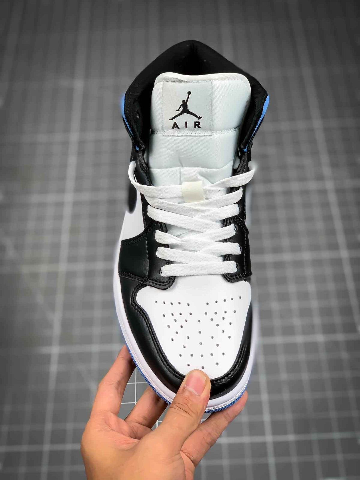 Custom Air Jordan 1 Mid AJ1 554724-117 SneakerNational