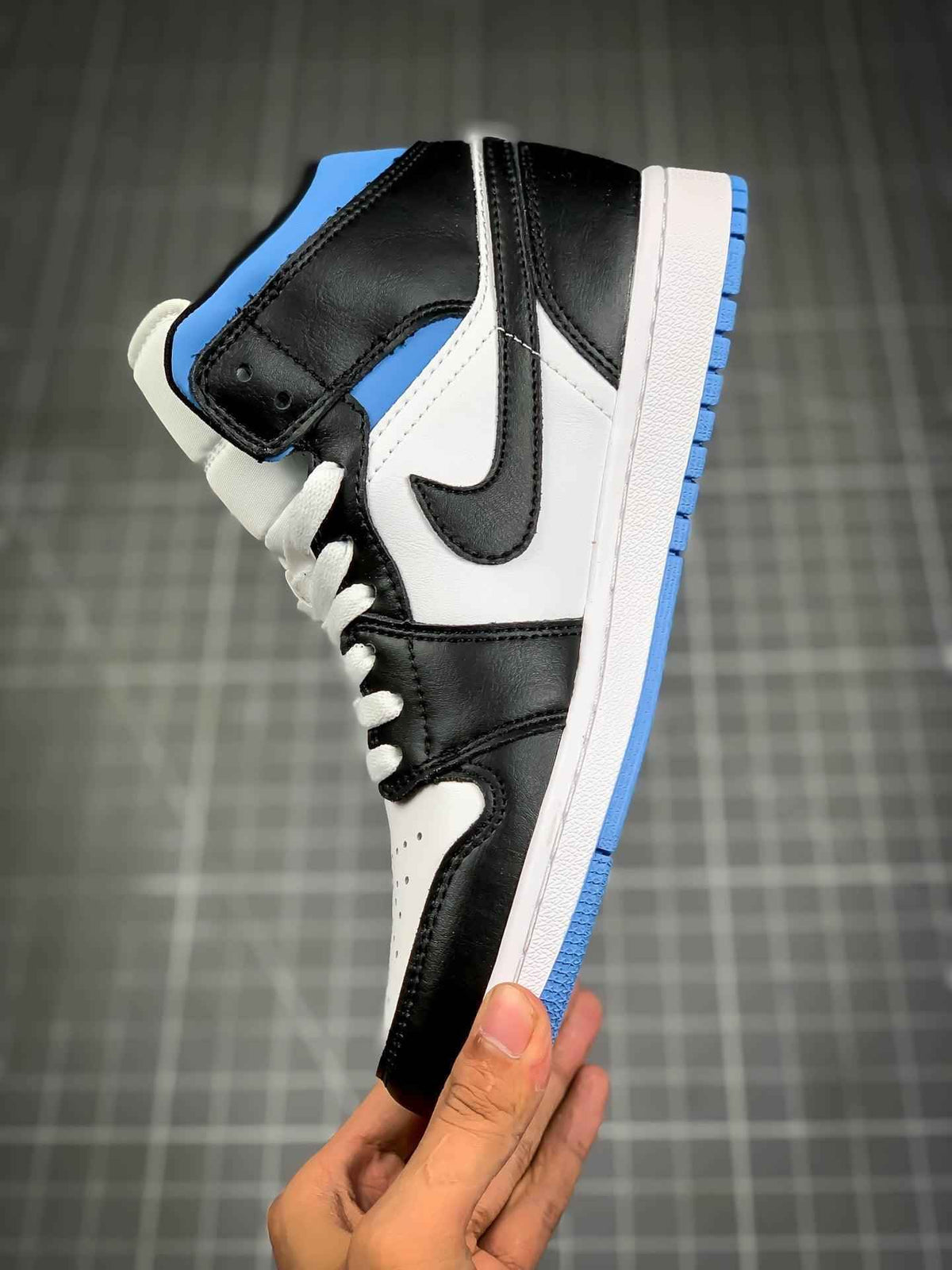 Custom Air Jordan 1 Mid AJ1 554724-117 SneakerNational