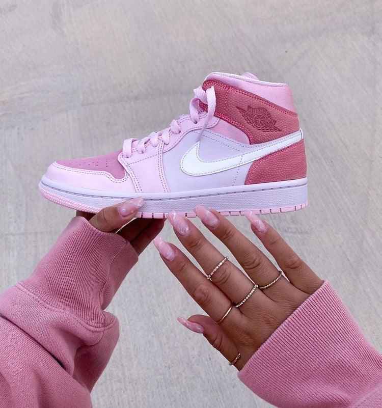 Air Jordan 1 Mid Digital Pink High Q
