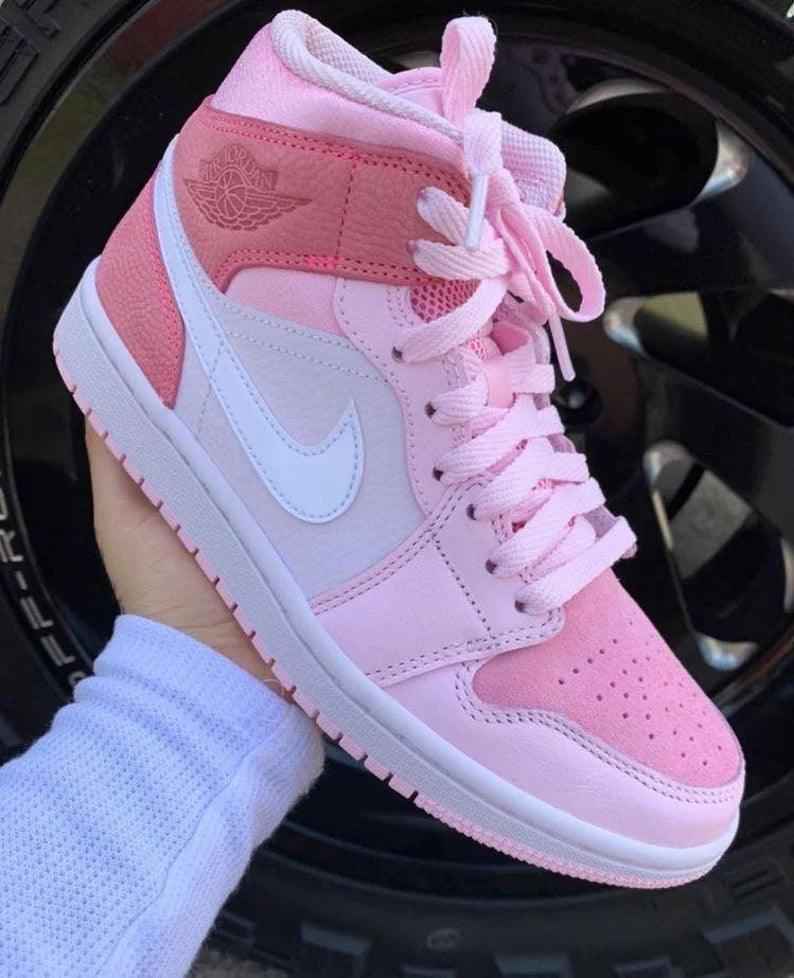 Air Jordan 1 Mid Digital Pink High Q