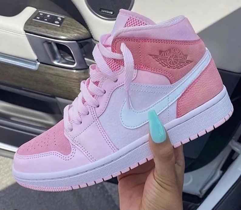 Air Jordan 1 Mid Digital Pink High Q