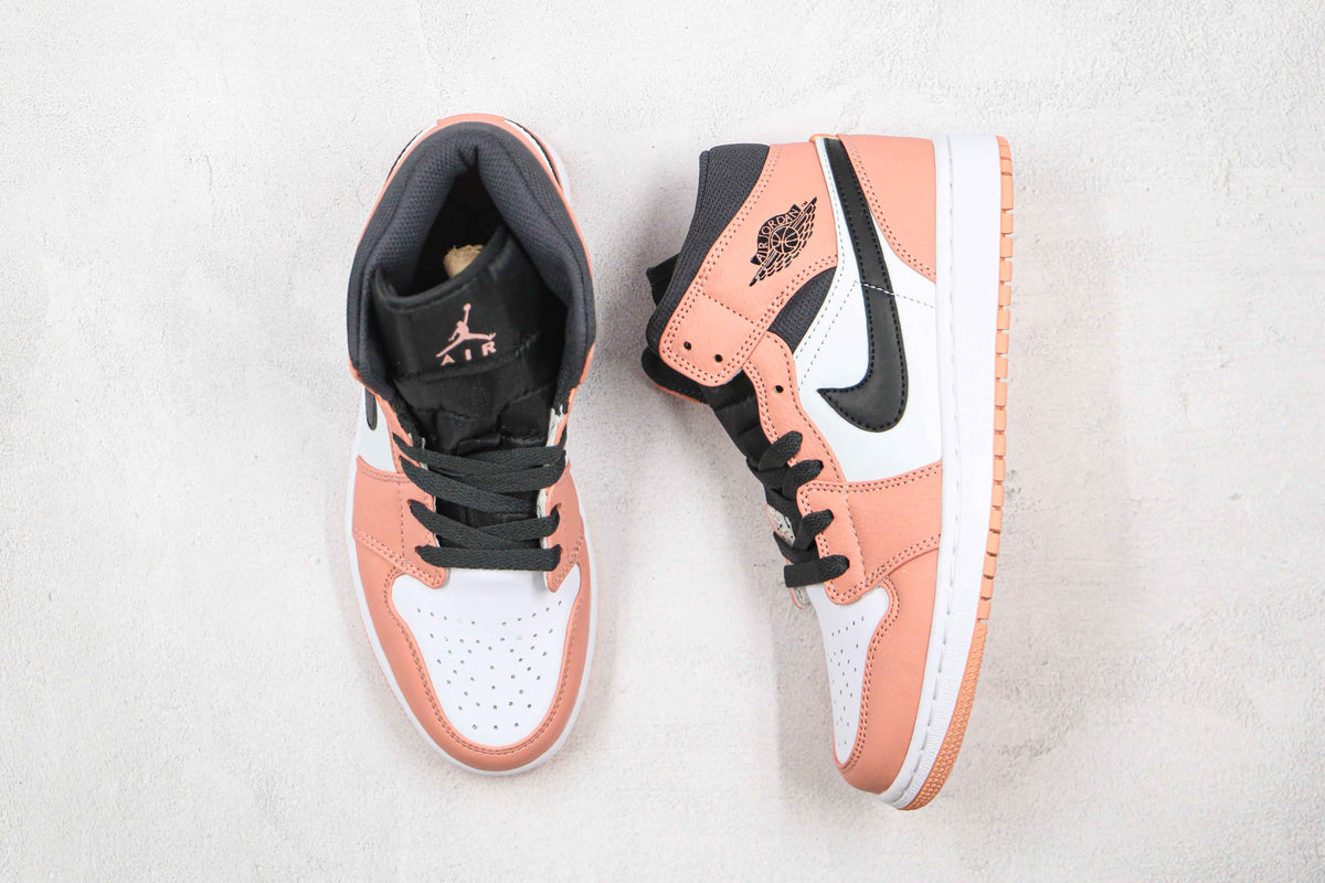 Custom Air Jordan 1 Mid Digital Pink Quartz High Q SneakerNational