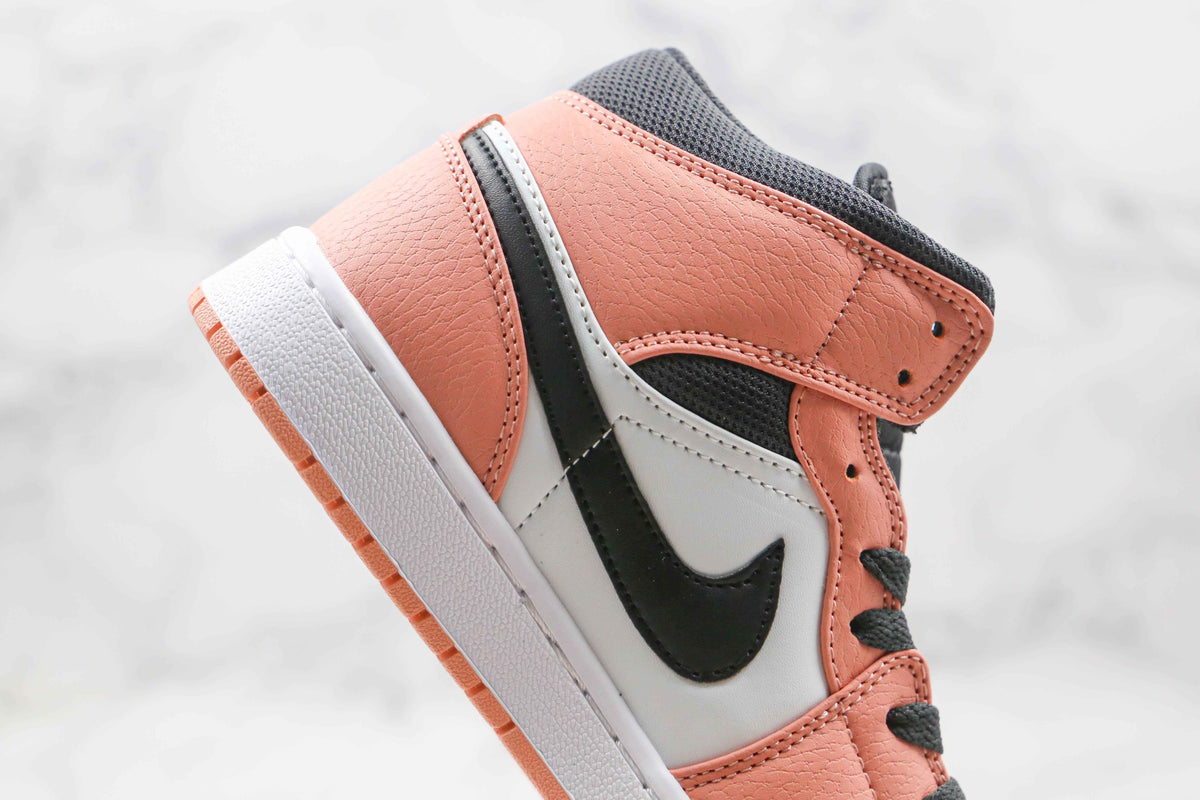 Custom Air Jordan 1 Mid Digital Pink Quartz High Q SneakerNational