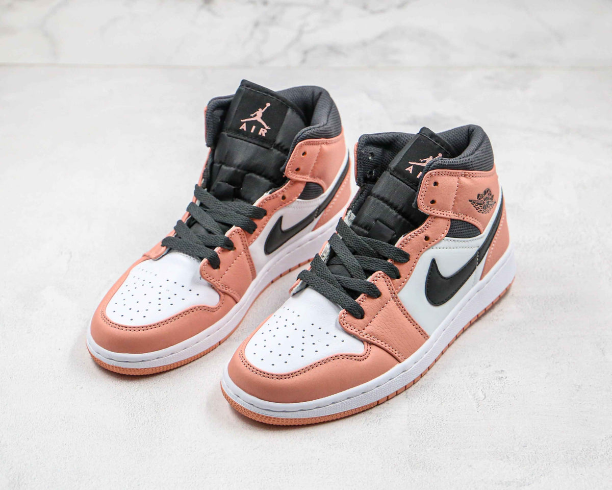 Custom Air Jordan 1 Mid Digital Pink Quartz High Q SneakerNational