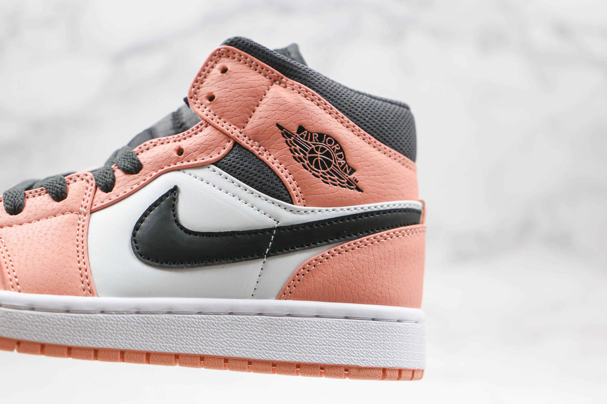 Custom Air Jordan 1 Mid Digital Pink Quartz High Q SneakerNational