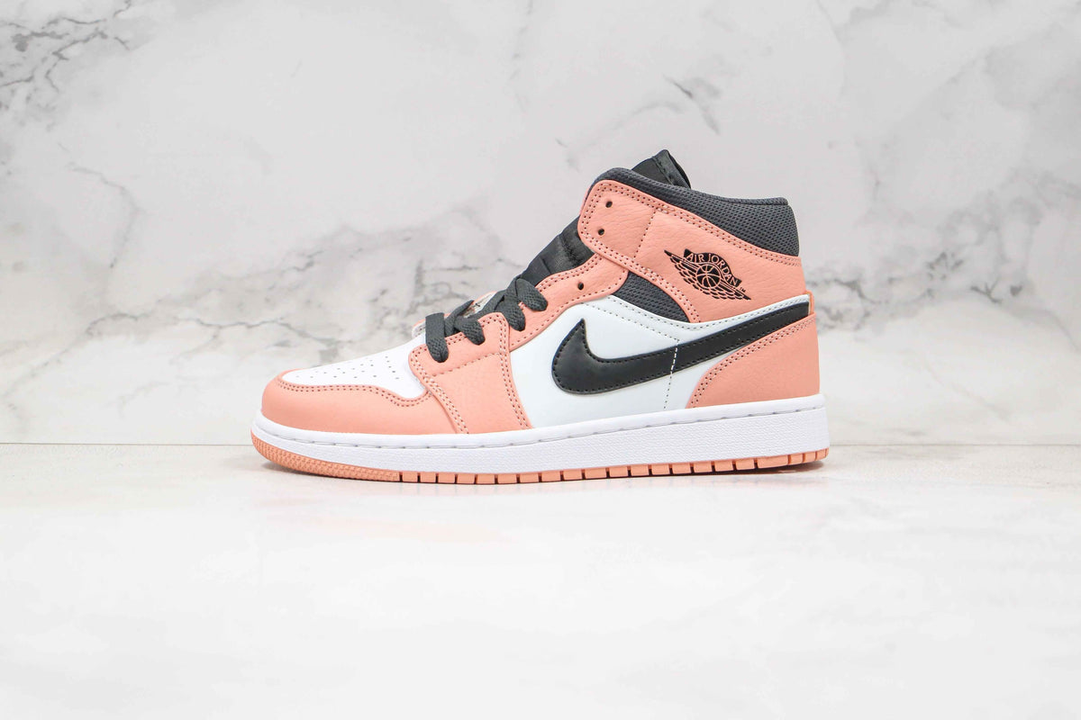 Custom Air Jordan 1 Mid Digital Pink Quartz High Q SneakerNational