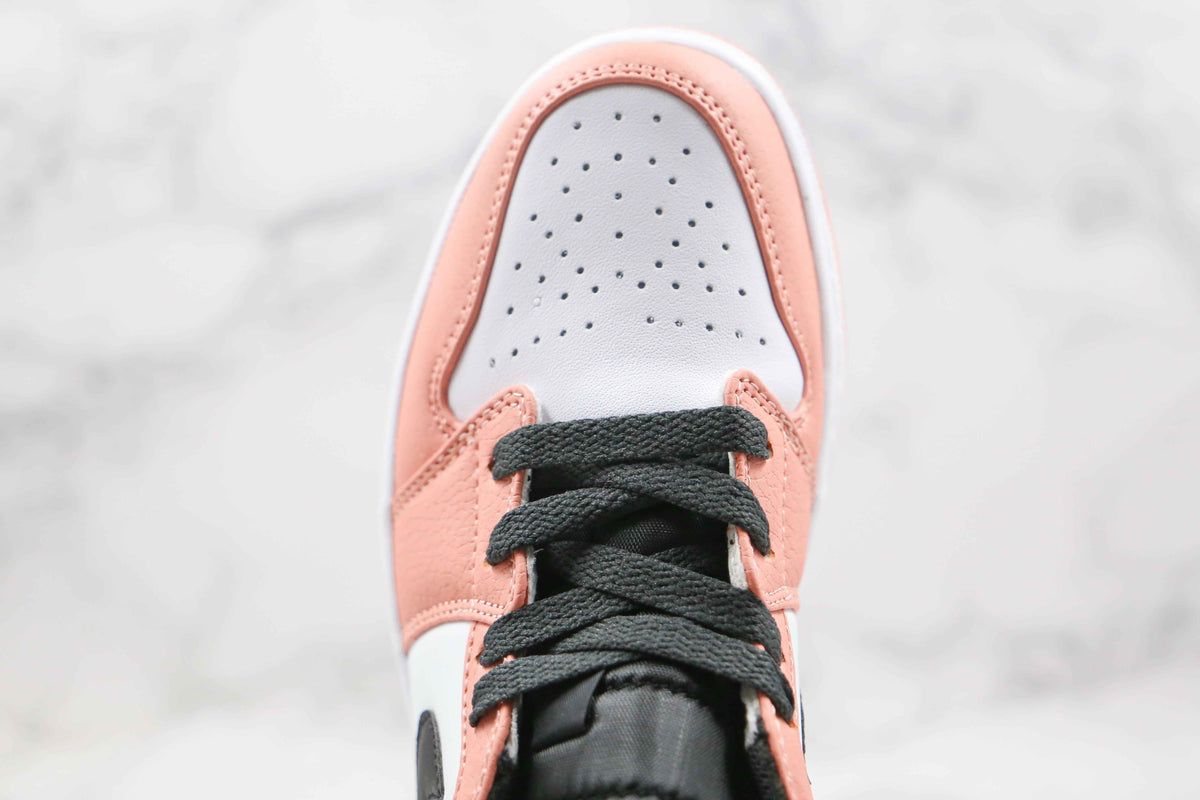 Custom Air Jordan 1 Mid Digital Pink Quartz High Q SneakerNational
