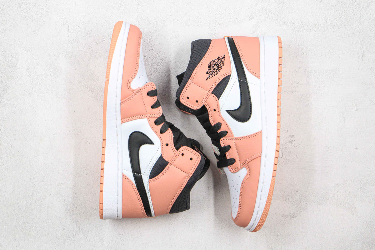 Custom Air Jordan 1 Mid Digital Pink Quartz High Q SneakerNational