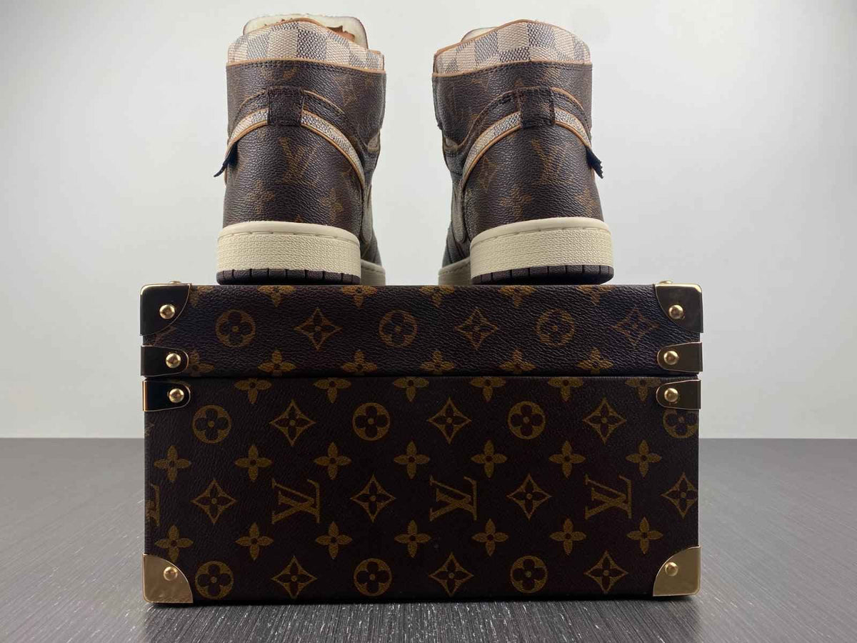 Custom Air Jordan 1 OFF-W Monogram Sneakers for Unique Style SneakerNational