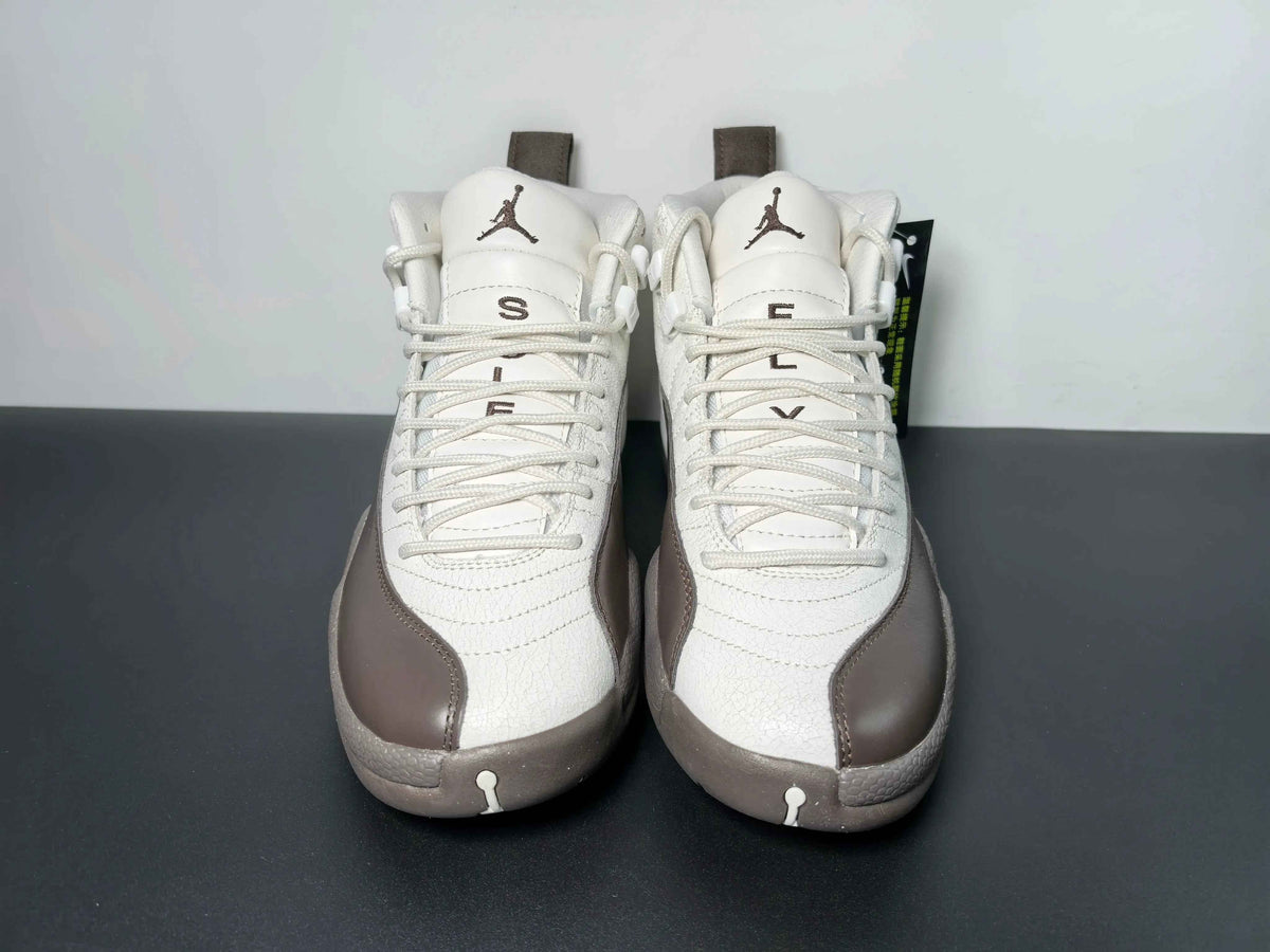 Custom Air Jordan 12 Sole Fly Cafe FZ5026-100 SneakerNational