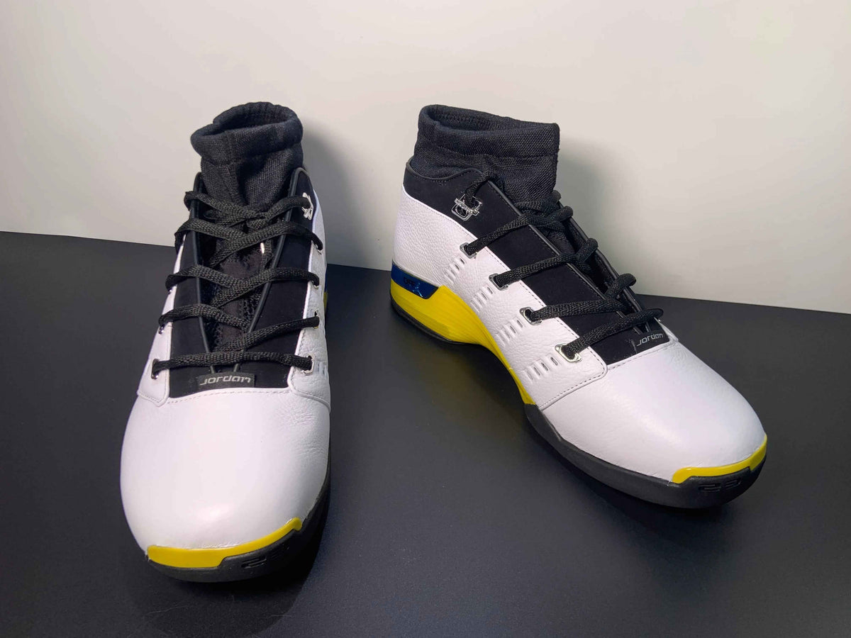 Custom Air Jordan 17 Low “Lightning” FJ0395-100 SneakerNational