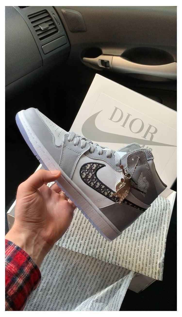 Dior x Air Jordan 1 High OG 'Grey' - Luxury Meets Street Style