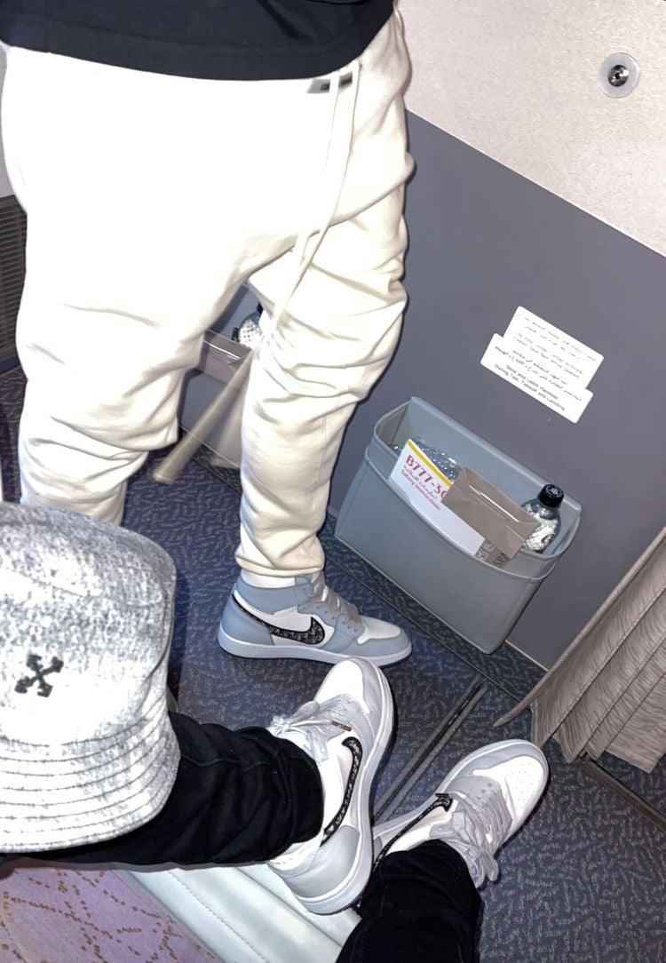 Custom Dior x Air Jordan 1 High OG "Grey"AJ1 High Q SneakerNational