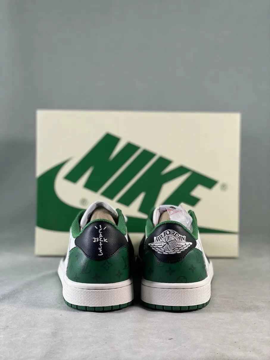 Custom Fragment x Monogram Travis Scott x Air Jordan 1 Low DM7866-318 SneakerNational