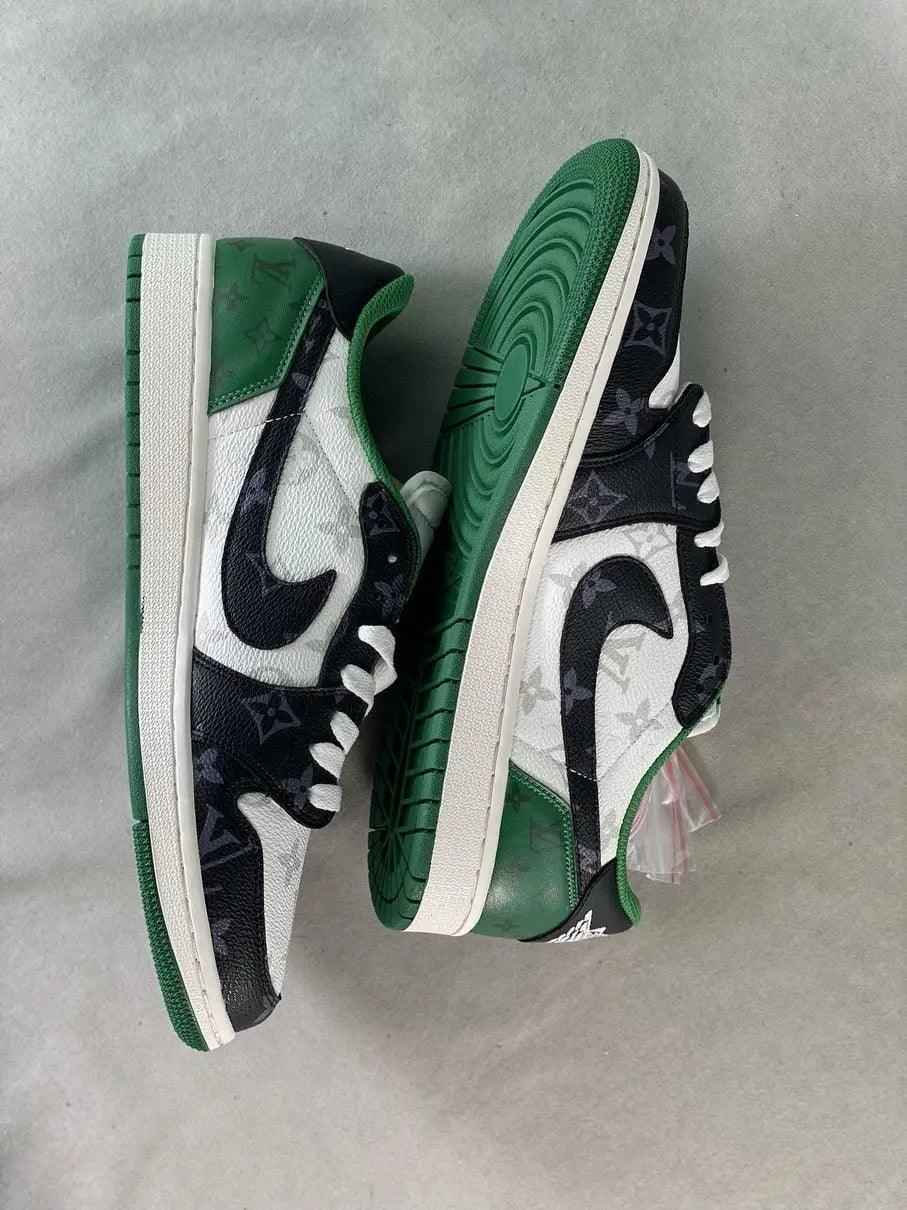 Custom Fragment x Monogram Travis Scott x Air Jordan 1 Low DM7866-318