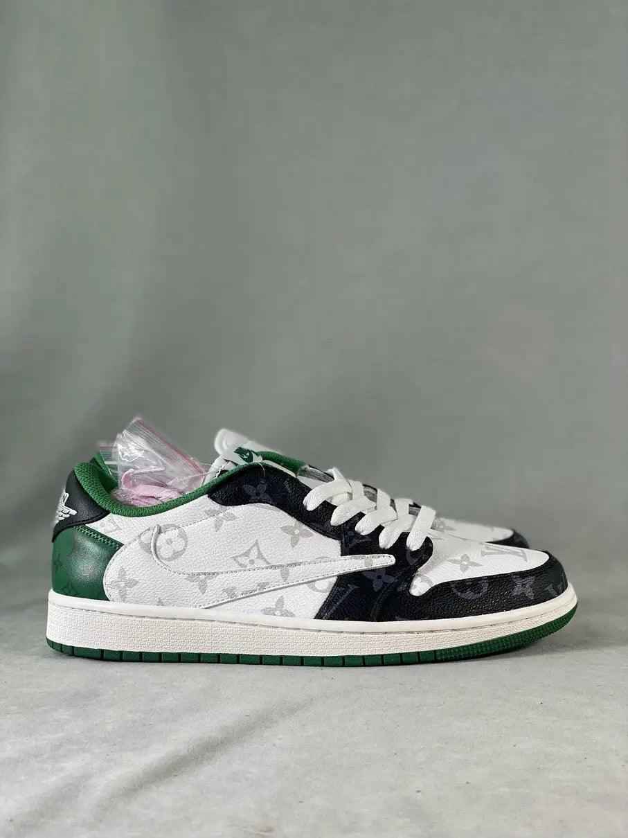 Custom Fragment x Monogram Travis Scott x Air Jordan 1 Low DM7866-318 SneakerNational