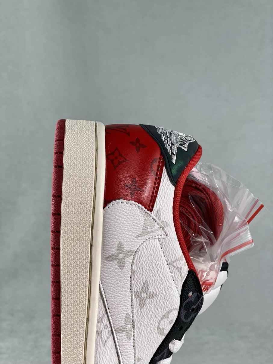 Custom Fragment x TS x Air Jordan 1 Low DM7866-318 SneakerNational