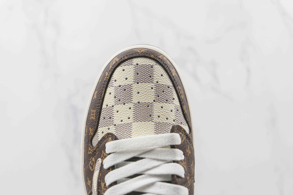 Custom Fragment x Travis Scott x Air Jordan 1 Low LV DM7866 216 SneakerNational