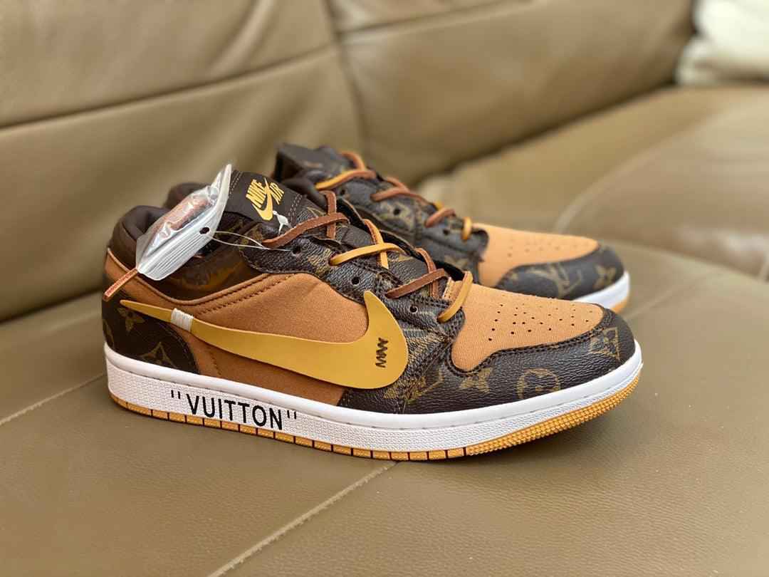 Custom Fragment x Travis Scott x Air Jordan 1 Low LV SneakerNational