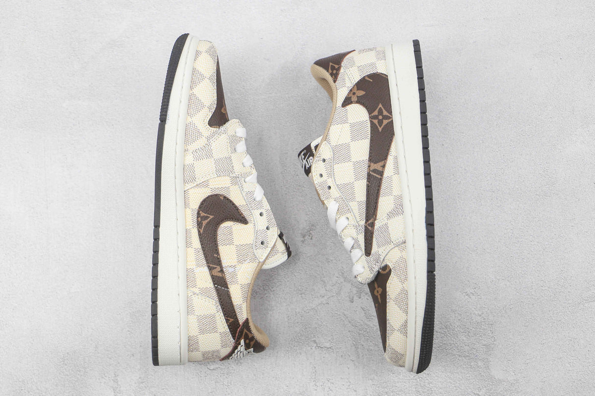 Air Jordan 1 Low Monogram - Fragment x Travis Scott Collaboration
