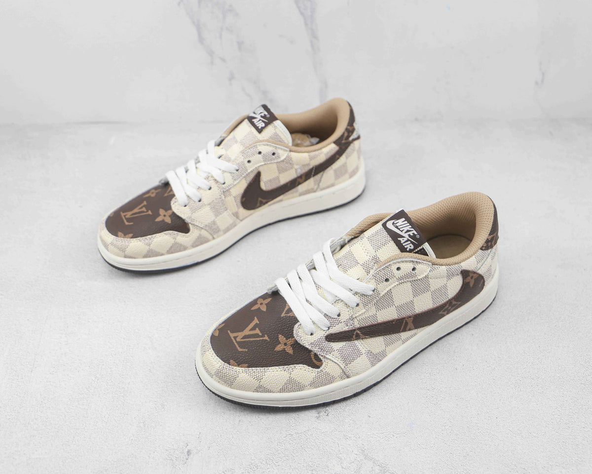 Air Jordan 1 Low Monogram - Fragment x Travis Scott Collaboration