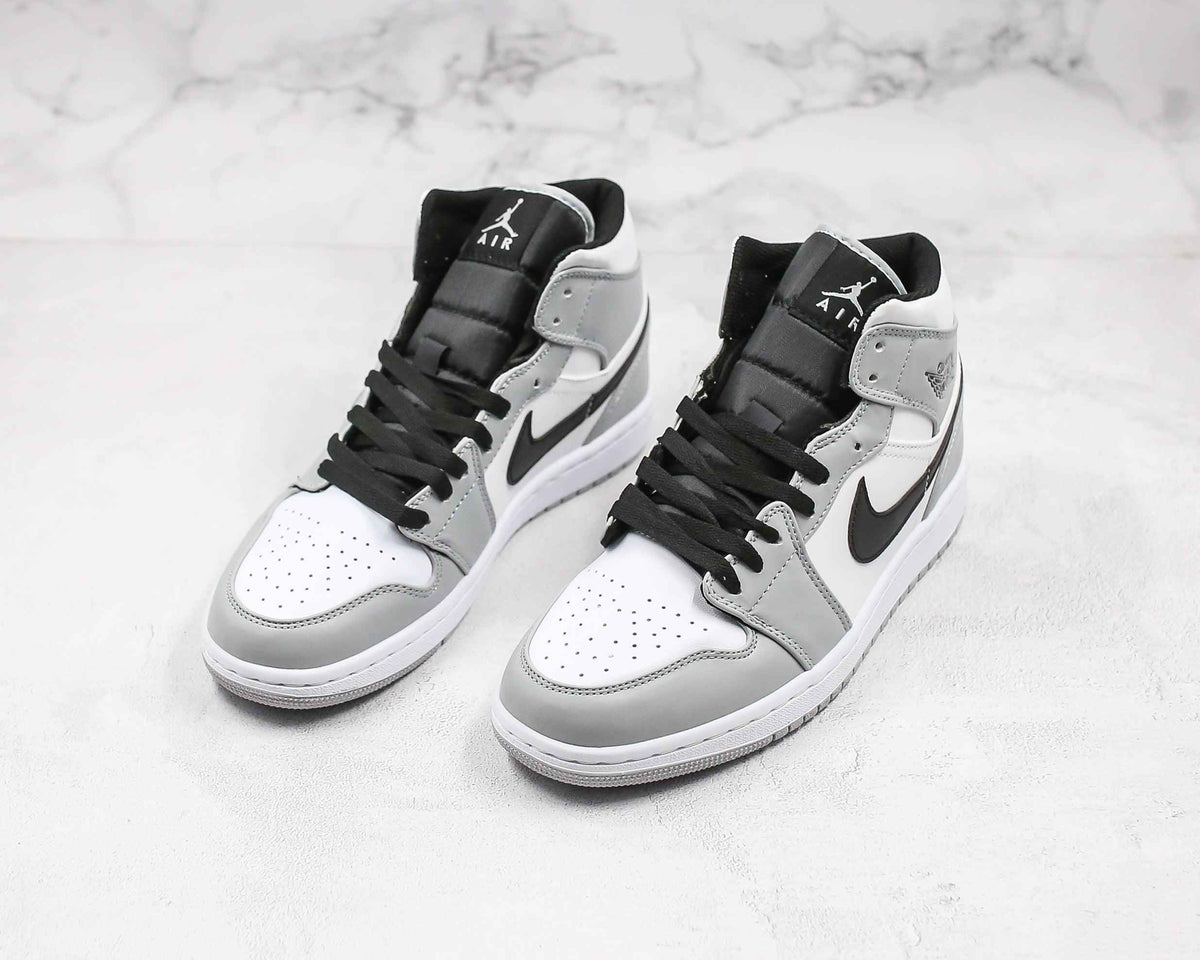 Custom Jordan 1 Mid Light Smoke Grey High Q SneakerNational